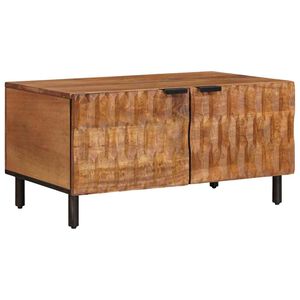 vidaXL Sofabord Brun 80 x 50 x 40 cm Massivt mangotr&aelig;