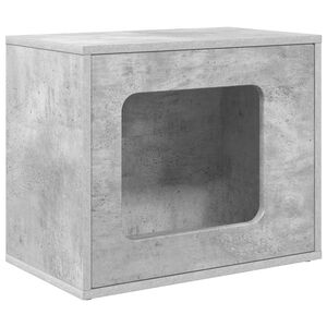 vidaXL Kat Hus Betongr&aring; 51 x 30 x 42,5 cm Konstrueret tr&aelig;