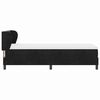 vidaXL Box spring seng med madras Sort 80 x 200 cm Fl&oslash;jl