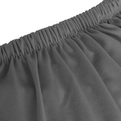 vidaXL elastisk 3-personers sofabetræk polyesterjersey antracitgrå