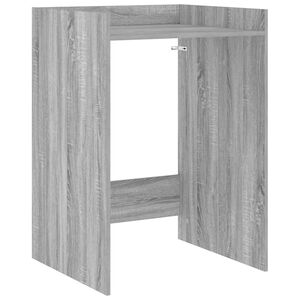 vidaXL Vaskemaskine Skab Gr&aring; Sonoma 67,5 x 62 x 97 cm Konstrueret tr&aelig;
