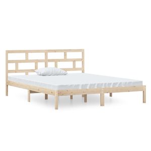 vidaXL sengeramme 120x190 cm Small Double massivt tr&aelig;