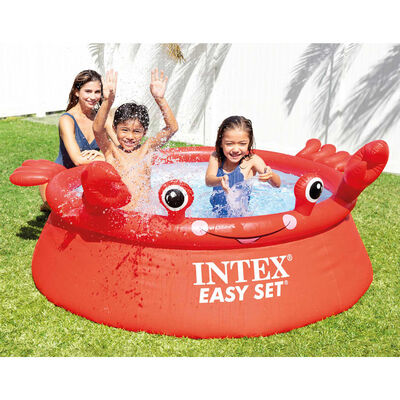 INTEX oppusteligt badebassin Easy Set Happy Crab 183x51 cm