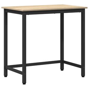 vidaXL bord Sonoma eg 100 x 50 x 76,5 cm Ingeni&oslash;rtr&aelig; og st&aring;l