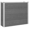 vidaXL H&oslash;jbed Gr&aring; 100 x 30 x 22 cm WPC og Aluminium
