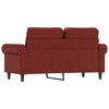 vidaXL 2-personers sofa 120 cm kunstl&aelig;der vinr&oslash;d