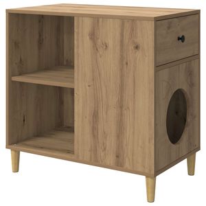 vidaXL Kat Hus Artisan-eg 72 x 42,5 x 70 cm Konstrueret tr&aelig;
