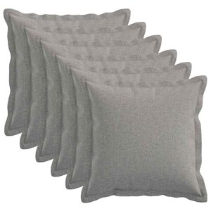 vidaXL Pudebetr&aelig;k 6 stk. HOUTEN Skygr&aring; 30 x 30 cm Faux Linned