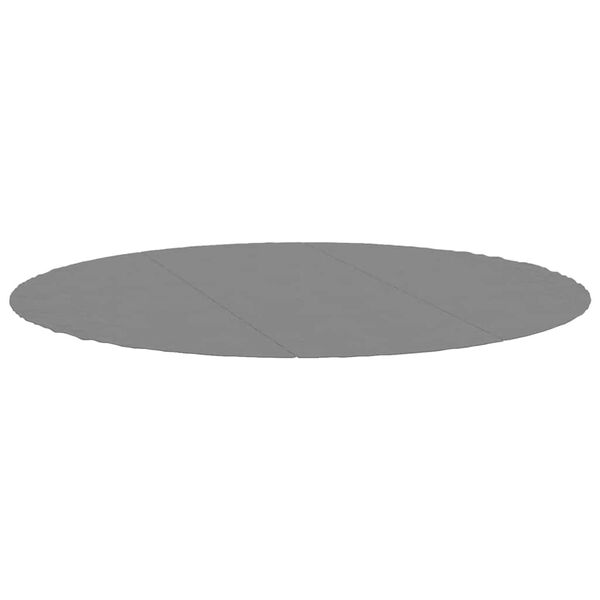 vidaXL poolunderlag &Oslash;396 cm polyester-geotekstil lysegr&aring;