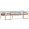 vidaXL sengeramme til juniorseng 75x190 cm massivt fyrretr&aelig; sort