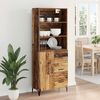 vidaXL Highboard Gammelt tr&aelig; 69,5 x 34 x 180 cm Konstrueret tr&aelig;