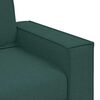 vidaXL Sofa 3 pcs M&oslash;rkegr&oslash;n 220 x 80 x 84 cm Linned-blandet stof