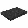 vidaXL Gummigranulat terrasseplade Sort 6 x 9 x 0,8 cm Gummi