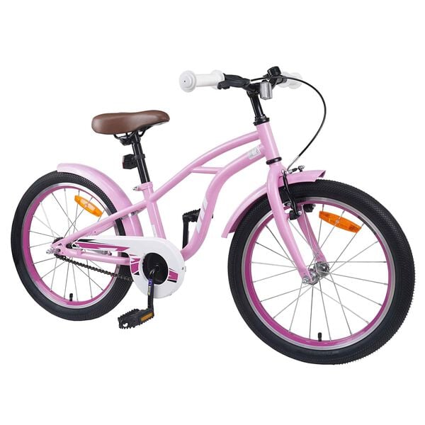 vidaXL B&oslash;rnecykel 20 tommer til b&oslash;rn i alderen 6-11 &aring;r Lys pink