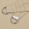 vidaXL solsejl 2,5x2,5x3,5 m trekantet oxfordstof beige