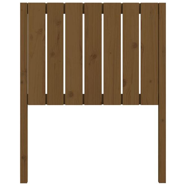 vidaXL sengeg&aelig;rde 80,5x4x100 cm massivt fyrretr&aelig; gyldenbrun