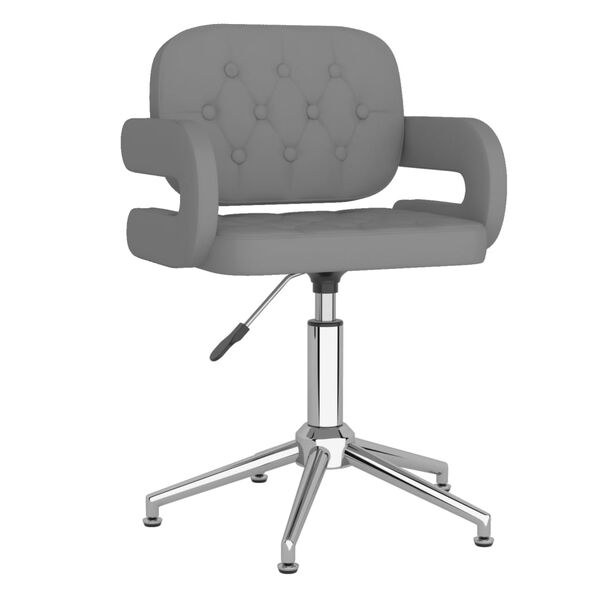 vidaXL drejelig spisebordsstol kunstl&aelig;der gr&aring;