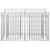 vidaXL Gabion h&oslash;jbed S&oslash;lv 100 x 50 x 60 cm Galvaniseret st&aring;l