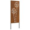 vidaXL Have privatliv sk&aelig;rm Fretwork Rusten 50 x 140 cm Cortenst&aring;l