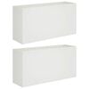 vidaXL Have Blomsterkrukke 2 stk. Hvid 100 x 30 x 50 cm