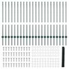 vidaXL Hegn med post Gr&oslash;n 1 x 50 m St&aring;l og PVC