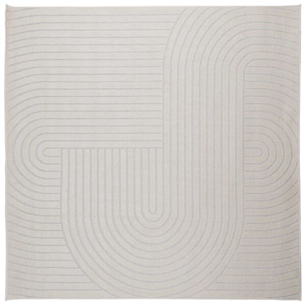 vidaXL Omr&aring;det&aelig;pper Firkantet HUARTE Creme 120 x 120 cm Polyester