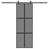 vidaXL skyded&oslash;r med hardwares&aelig;t 76x205 cm h&aelig;rdet glas og aluminium
