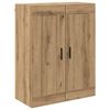 vidaXL Highboard med skuffe 2 pcs Artisan Egetr&aelig; Konstrueret tr&aelig;