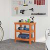 vidaXL Arbejdsb&aelig;nk Voks brun 78,5 x 50 x 80 cm Massiv fyrretr&aelig;