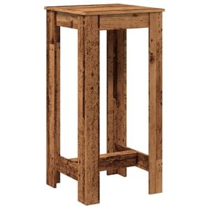 vidaXL barbord 51x50x103,5 cm konstrueret tr&aelig; gammelt tr&aelig;look