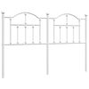 vidaXL udskiftningsgavl 135 cm metal hvid