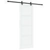 vidaXL Skyded&oslash;r ORKDAL 83 x 232 cm Massivt fyrretr&aelig; Hvid