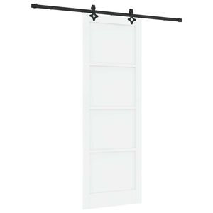 vidaXL Skyded&oslash;r ORKDAL 83 x 232 cm Massivt fyrretr&aelig; Hvid