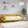 vidaXL daybed med madras 100x200 cm velour gul