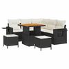 vidaXL Havesofa S&aelig;t 8 stk. Sort polyrattan