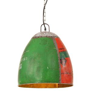 vidaXL industriel h&aelig;ngelampe 42 cm E27 25 W flerfarvet rund