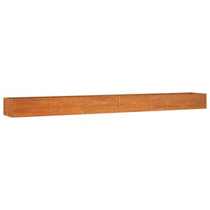 vidaXL h&oslash;jbed 600x80x45 cm cortenst&aring;l rustfarvet