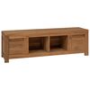 vidaXL TV-skab 110 x 30 x 35 cm Naturfarvet Massiv Teaktr&aelig;