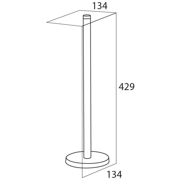 Tiger toiletpapirholder 13,4x13,4 cm s&oslash;lvfarvet