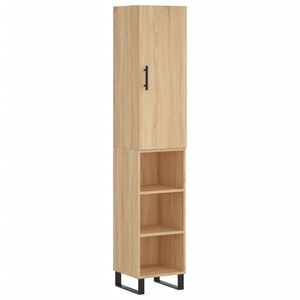 vidaXL skab 34,5x34x180 cm konstrueret tr&aelig; sonoma-eg
