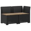 vidaXL 2-personers Havem&oslash;belsofa med Pudefyld Rattan Look 2-personers