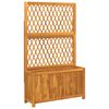 vidaXL plantekasse med espalier 100x32x165 cm massivt akacietr&aelig;