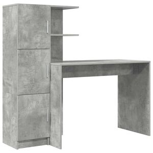 vidaXL Bord Beton Gr&aring; 133,5 x 50 x 124 cm 2 stk.