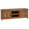 vidaXL Tv-skab 110 x 30 x 40 cm Naturfarvet Massiv Teaktr&aelig;