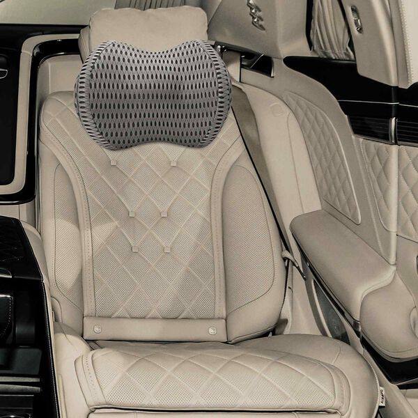 vidaXL Hals Pude Enfarvet Indstillelig Gr&aring; 31 x 22 x 13 cm Memory Skum