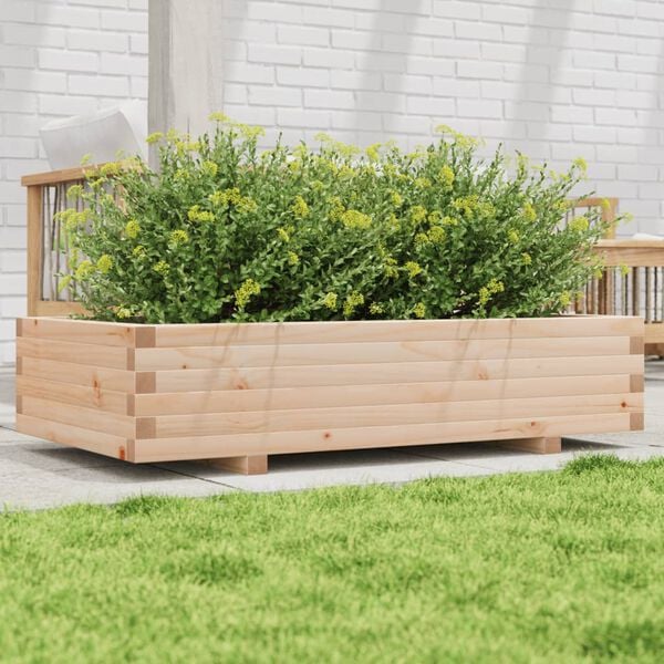 vidaXL plantekasse 110x60x26,5 cm massivt fyrretr&aelig;