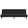 vidaXL 2-personers sovesofa fløjl sort