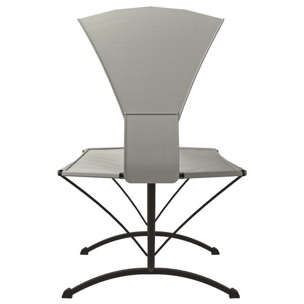 vidaXL udendørs loungeseng med baldakin stål og oxfordstof cremefarvet