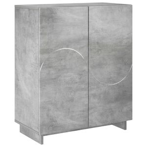 vidaXL Skoskab 73 x 38 x 87,5 cm Konstrueret tr&aelig; Betongr&aring;
