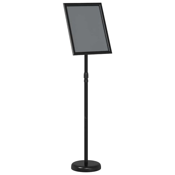 vidaXL Messesk&aelig;rme Sort 25 x 25 x 125 cm Aluminium